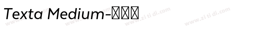 Texta Medium字体转换